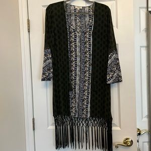 Dress with fringes